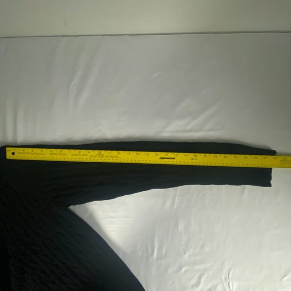 Old Navy Sweater Mens XL Cotton Black Cable Knit‎ Crew Neck Long Sleeve Pullover - Picture 12 of 14